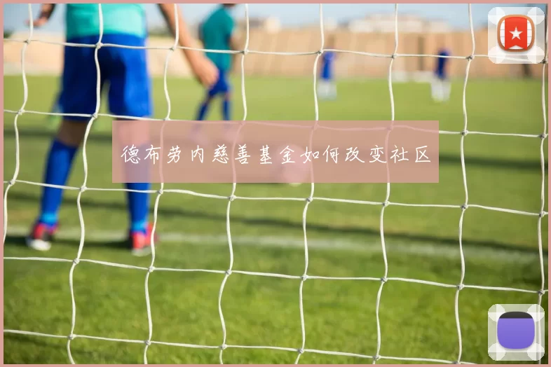 德布劳内慈善基金如何改变社区